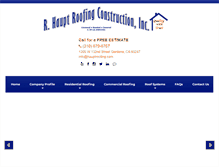 Tablet Screenshot of hauptroofing.com